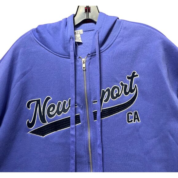 Rue 21 - Men's Long Sleeve Hooded Sweatshirt - Purple - Small - Picture 11 of 14